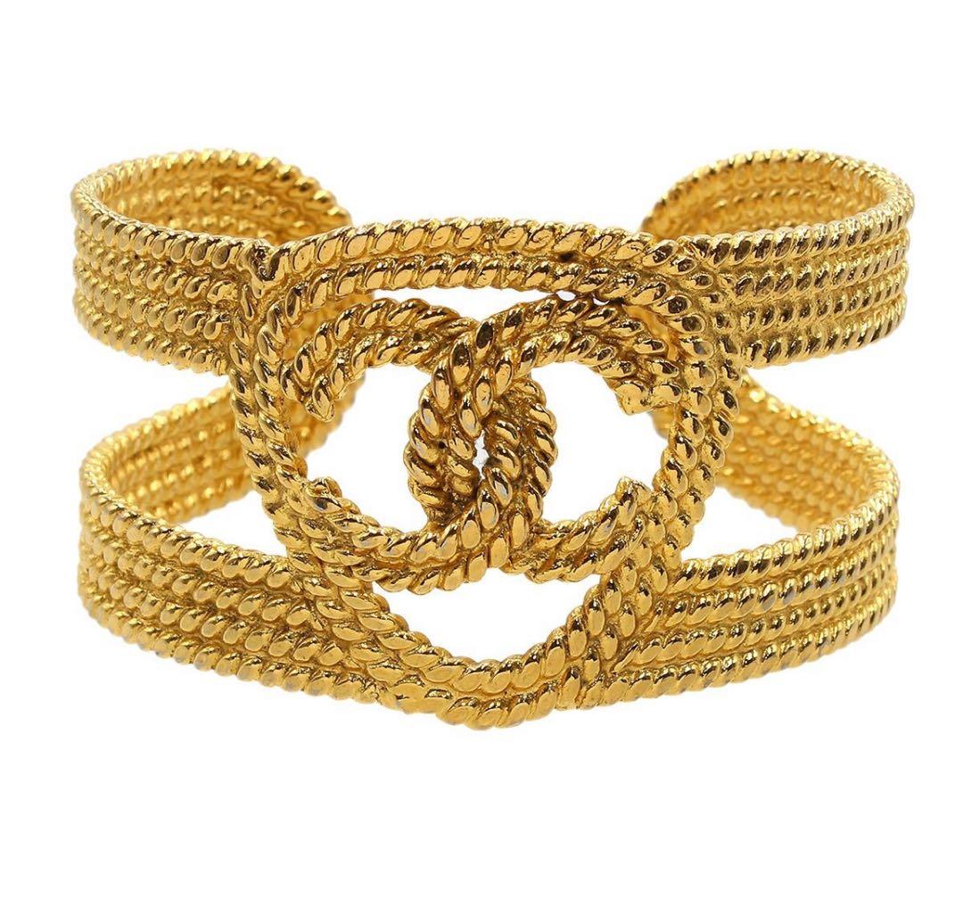 K2454 美品 シャネル ココマーク バングル ブレスレット