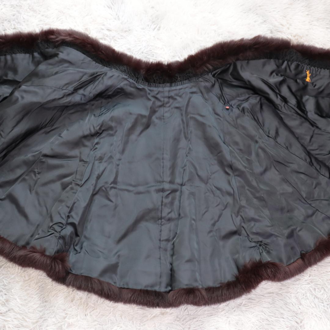 ペルシャラム✨ポンチョ　ケープコート　フォックスファー