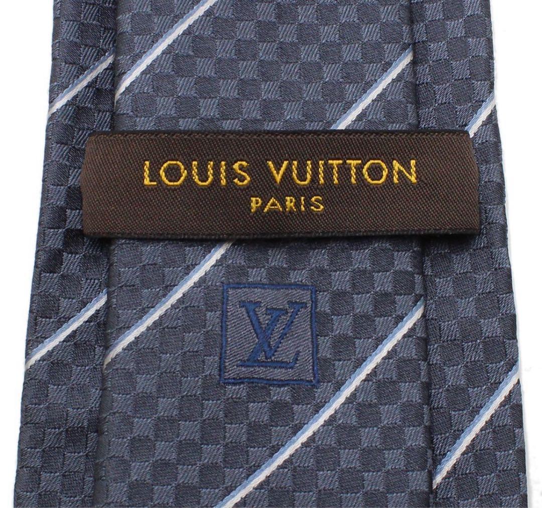 Q2514 新同 ルイヴィトン クラヴァット・エク シルク ネクタイ