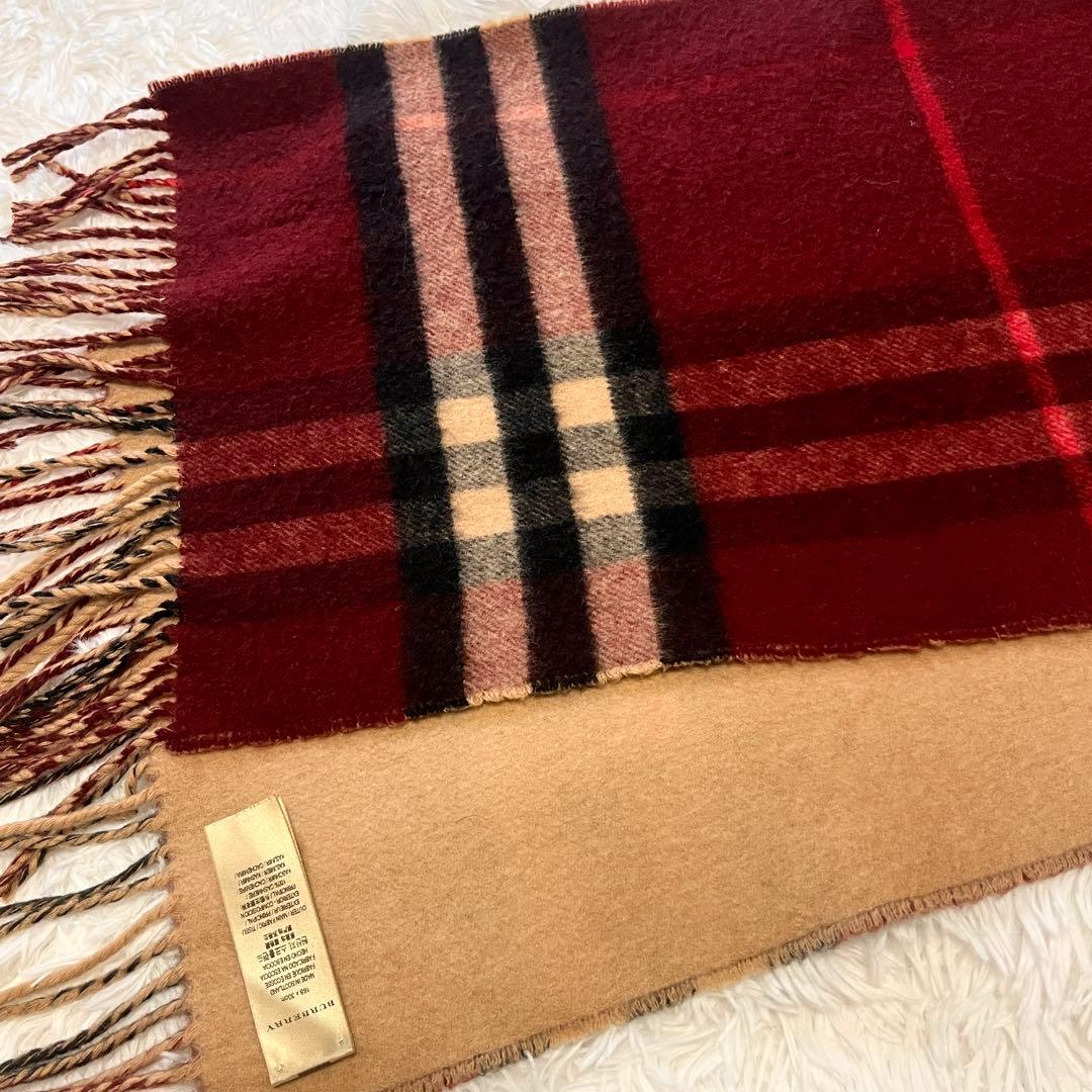 ✨美品✨BURBERRY バーバリー　マフラー　カシミヤ100% メガチェック