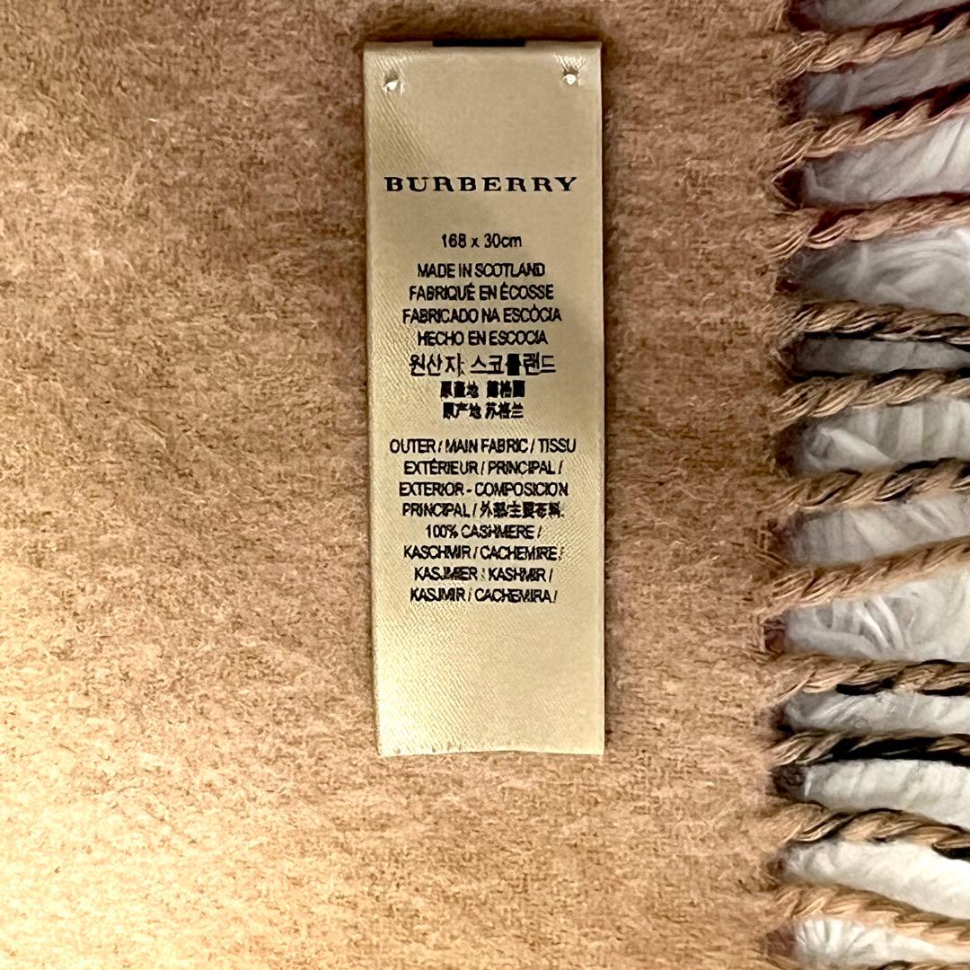 ✨美品✨BURBERRY バーバリー　マフラー　カシミヤ100% メガチェック