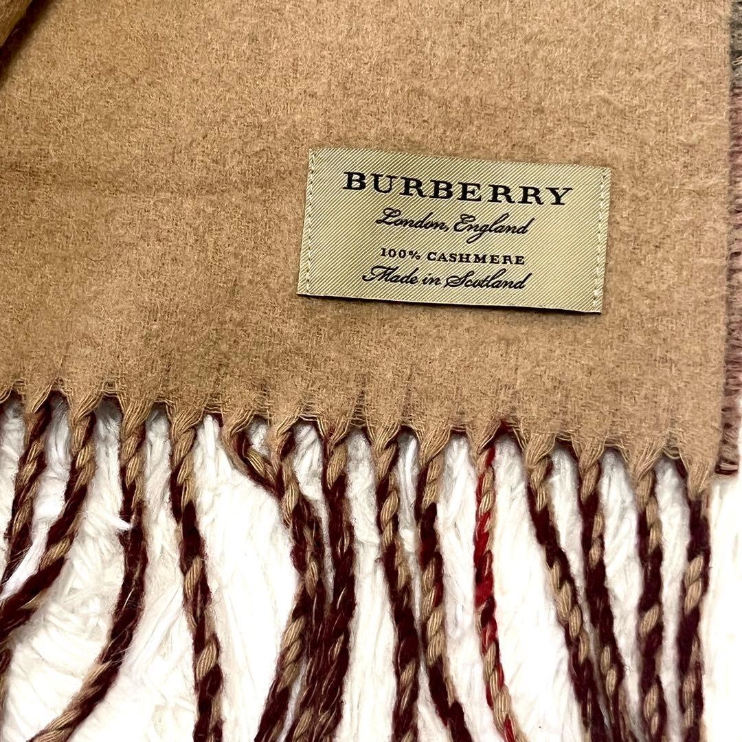 ✨美品✨BURBERRY バーバリー　マフラー　カシミヤ100% メガチェック