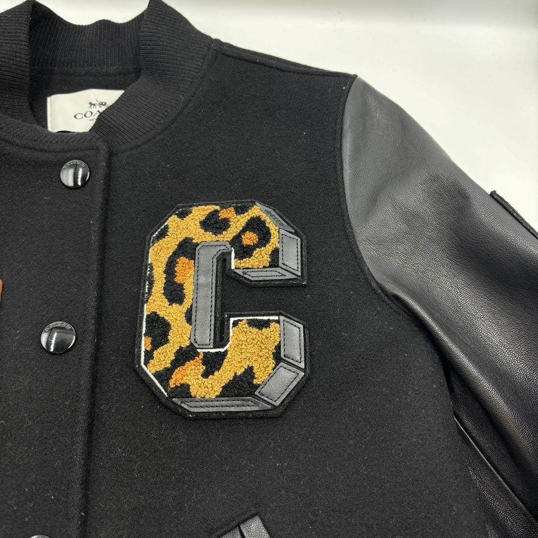 【美品】COACH コーチ スタジャン ワッペン パッチ刺繍 レディース S