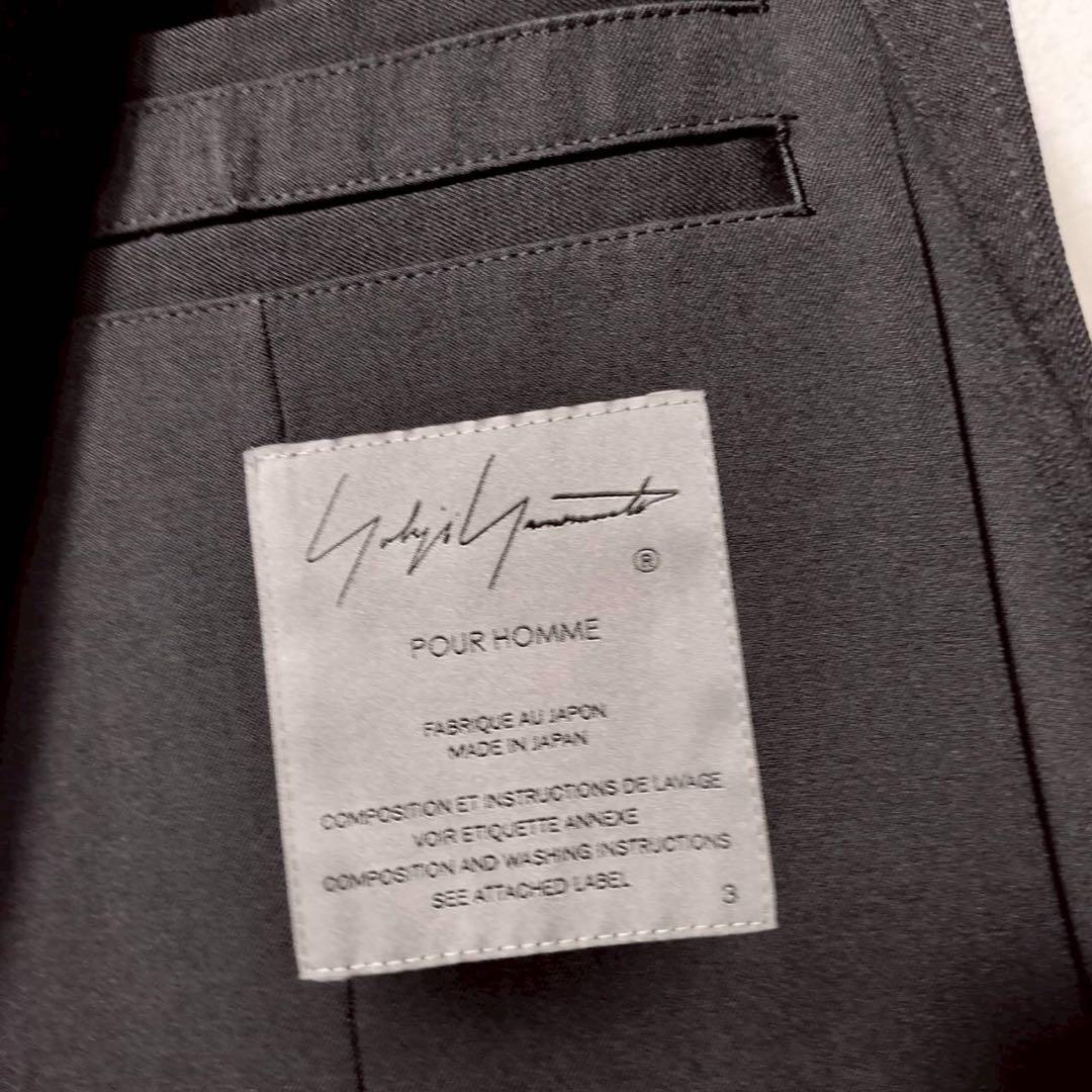 ヨウジヤマモトプールオム テーラードジャケット ウールギャバ100 2B 背抜き