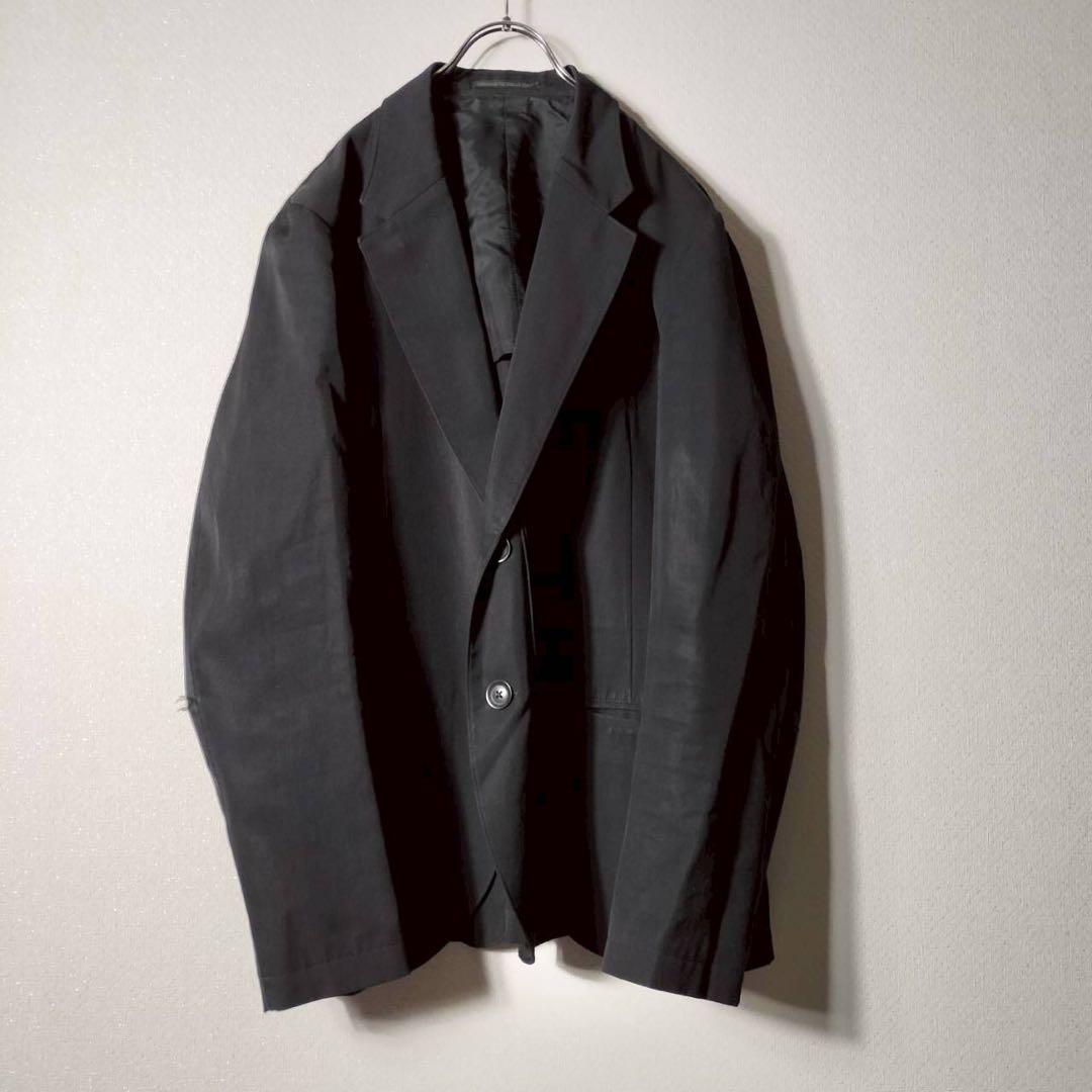 ヨウジヤマモトプールオム テーラードジャケット ウールギャバ100 2B 背抜き
