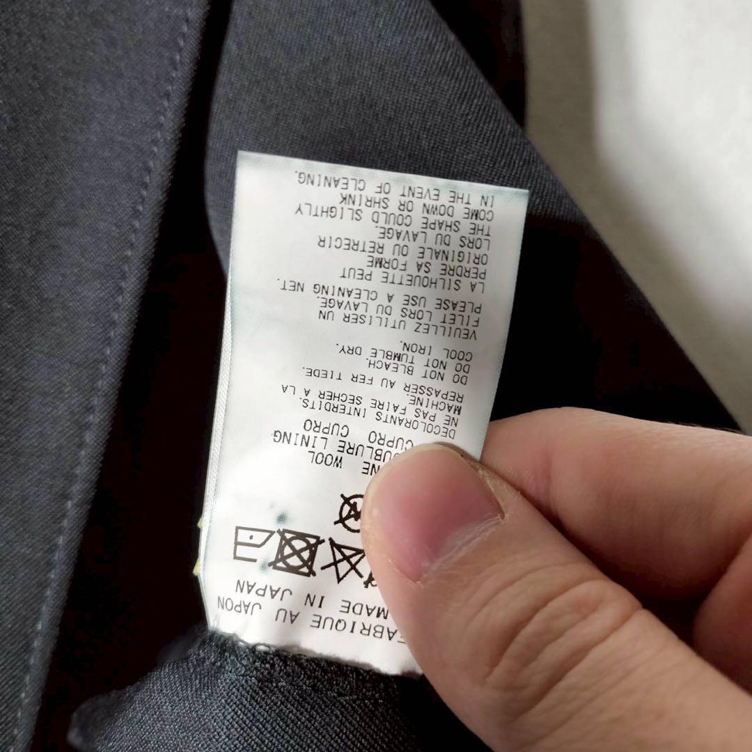 ヨウジヤマモトプールオム テーラードジャケット ウールギャバ100 2B 背抜き