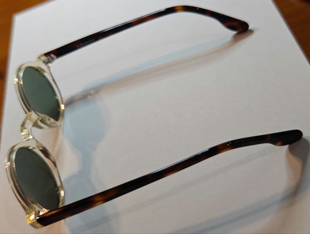lohause クリアフレーム オーバルサングラス