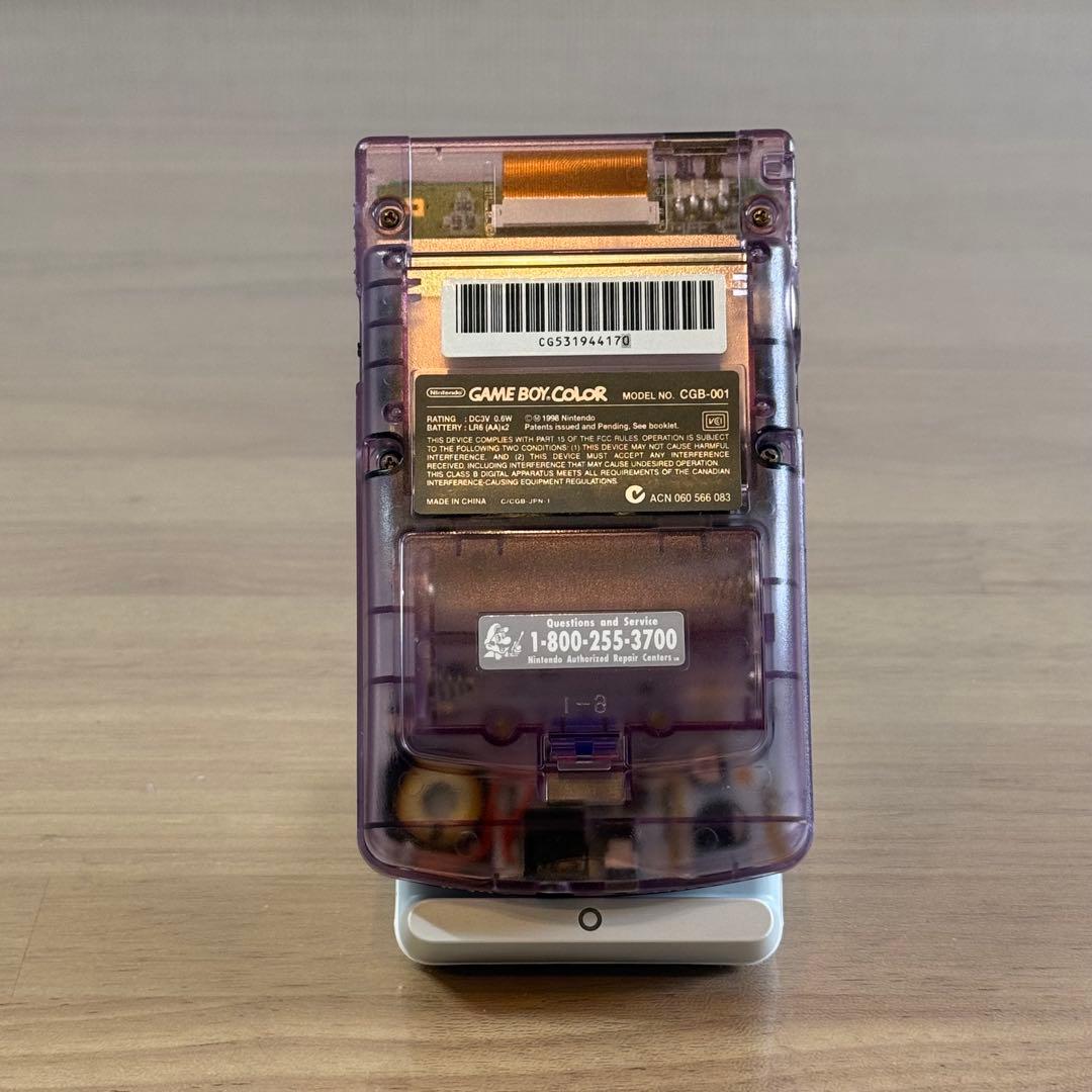 4-160【美品】ゲームボーイカラー クリアパープル