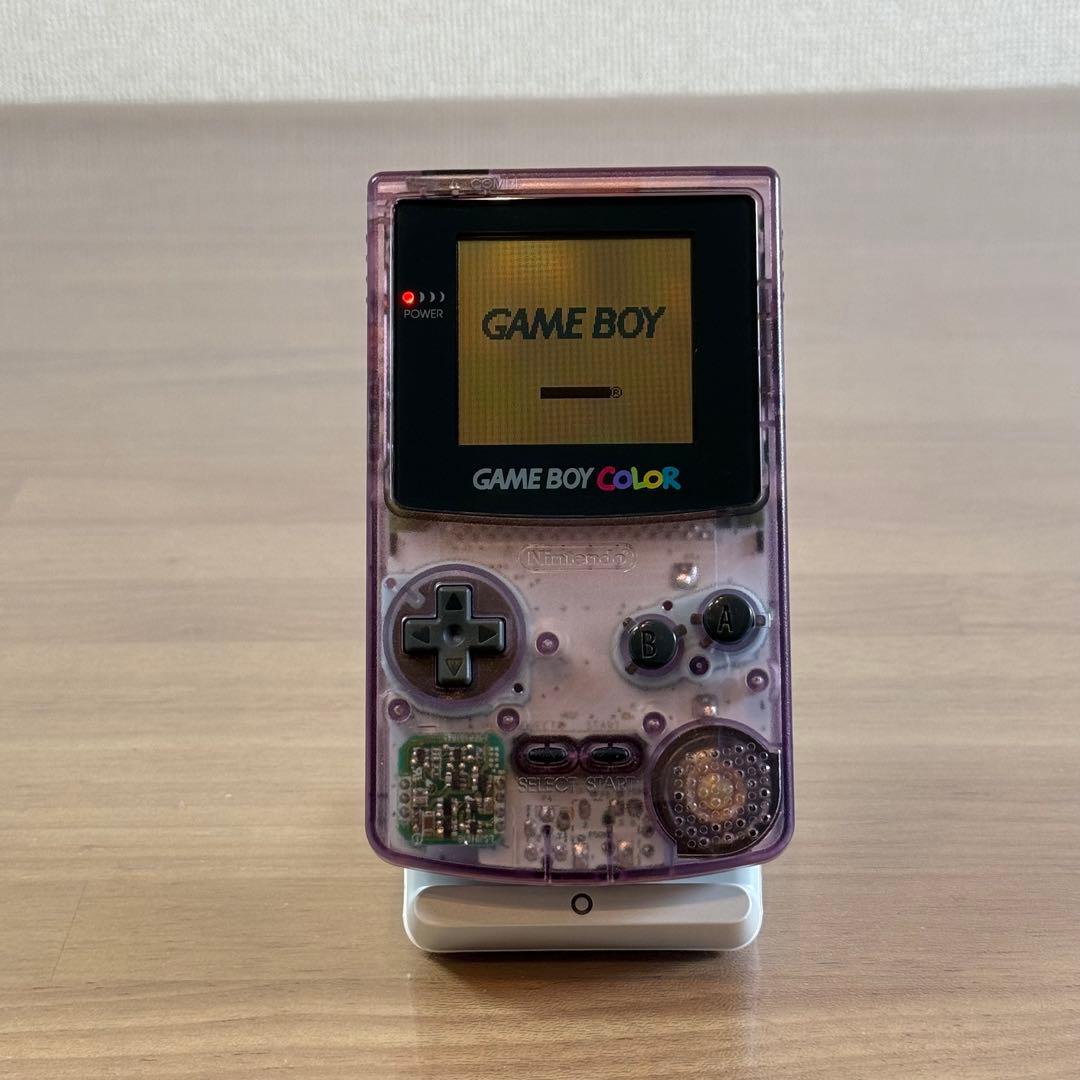 4-160【美品】ゲームボーイカラー クリアパープル