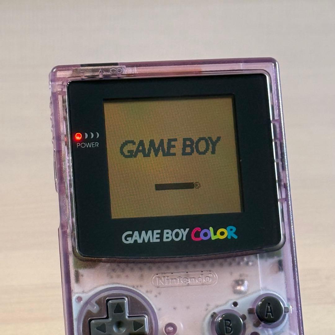 4-160【美品】ゲームボーイカラー クリアパープル