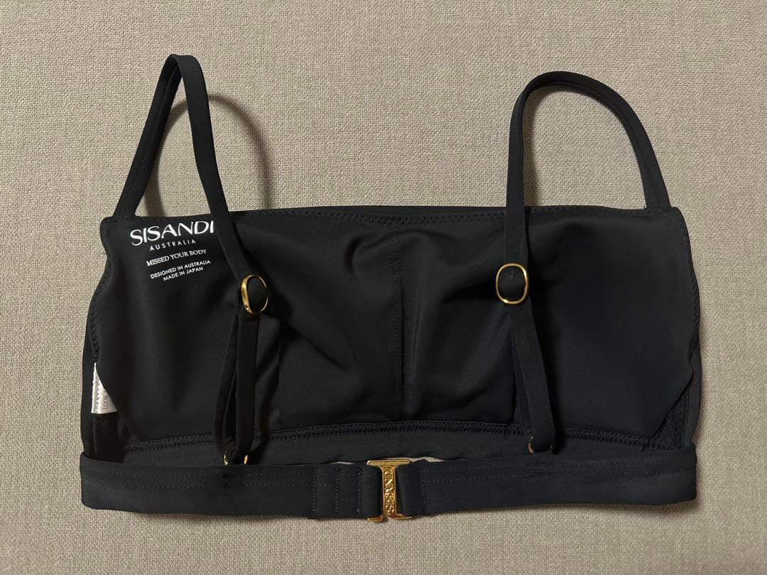 SISANDI｜ブラックsize1｜BANDEAU ビキニトップ　バンドゥ