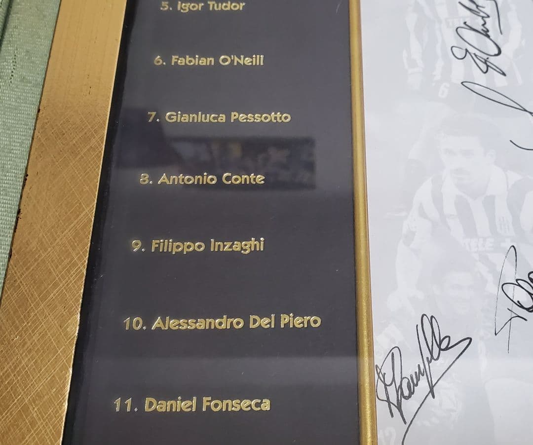 d*7様 500個限定 ユベントス 22名　サインユニホーム ジダン デルピエロ