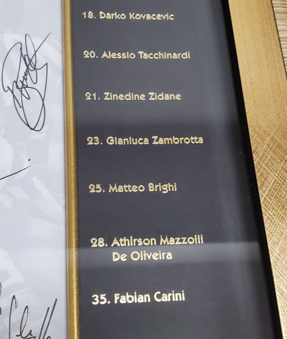 d*7様 500個限定 ユベントス 22名　サインユニホーム ジダン デルピエロ