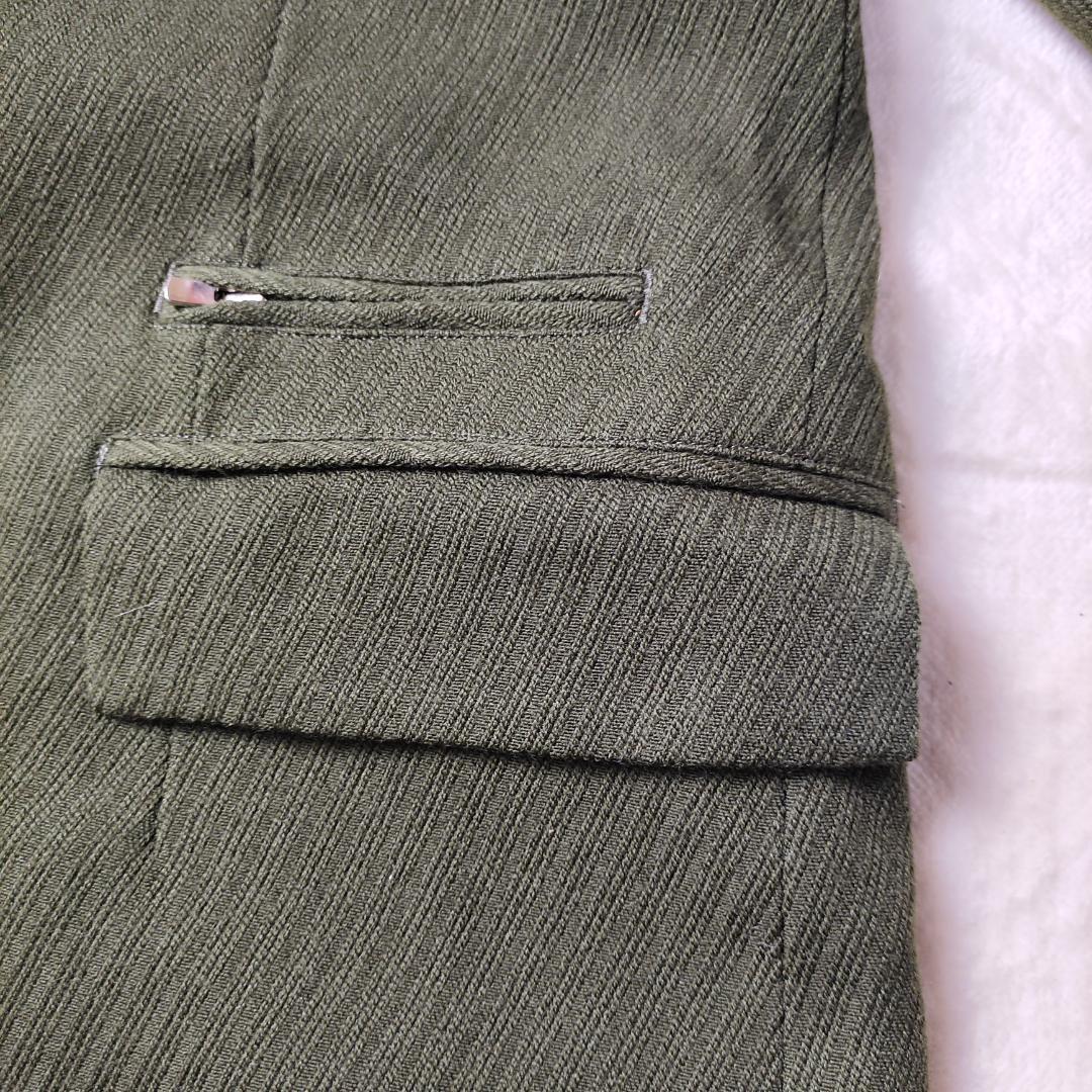 美品　kirov　DOUBLE BELTS CHESTER COAT　緑　1　S