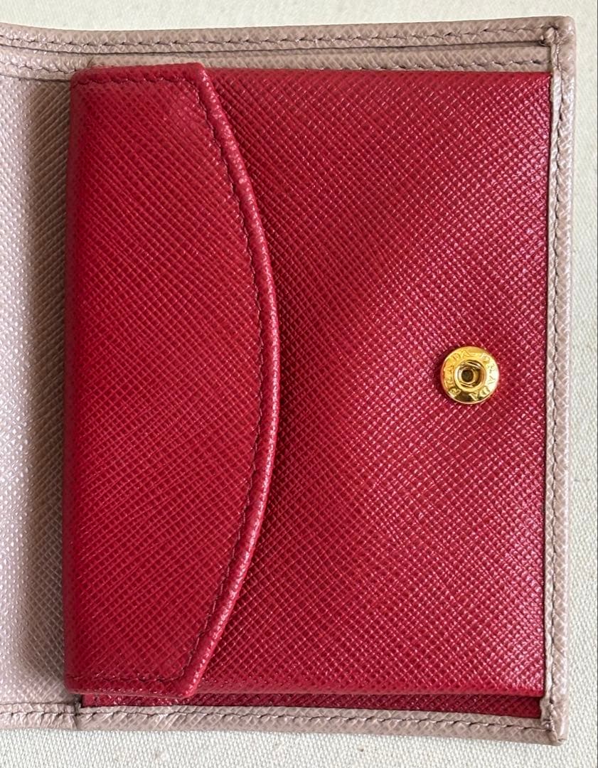 PRADA サフィアーノ 二つ折り財布 CIPRIA+FUOCO 正規品