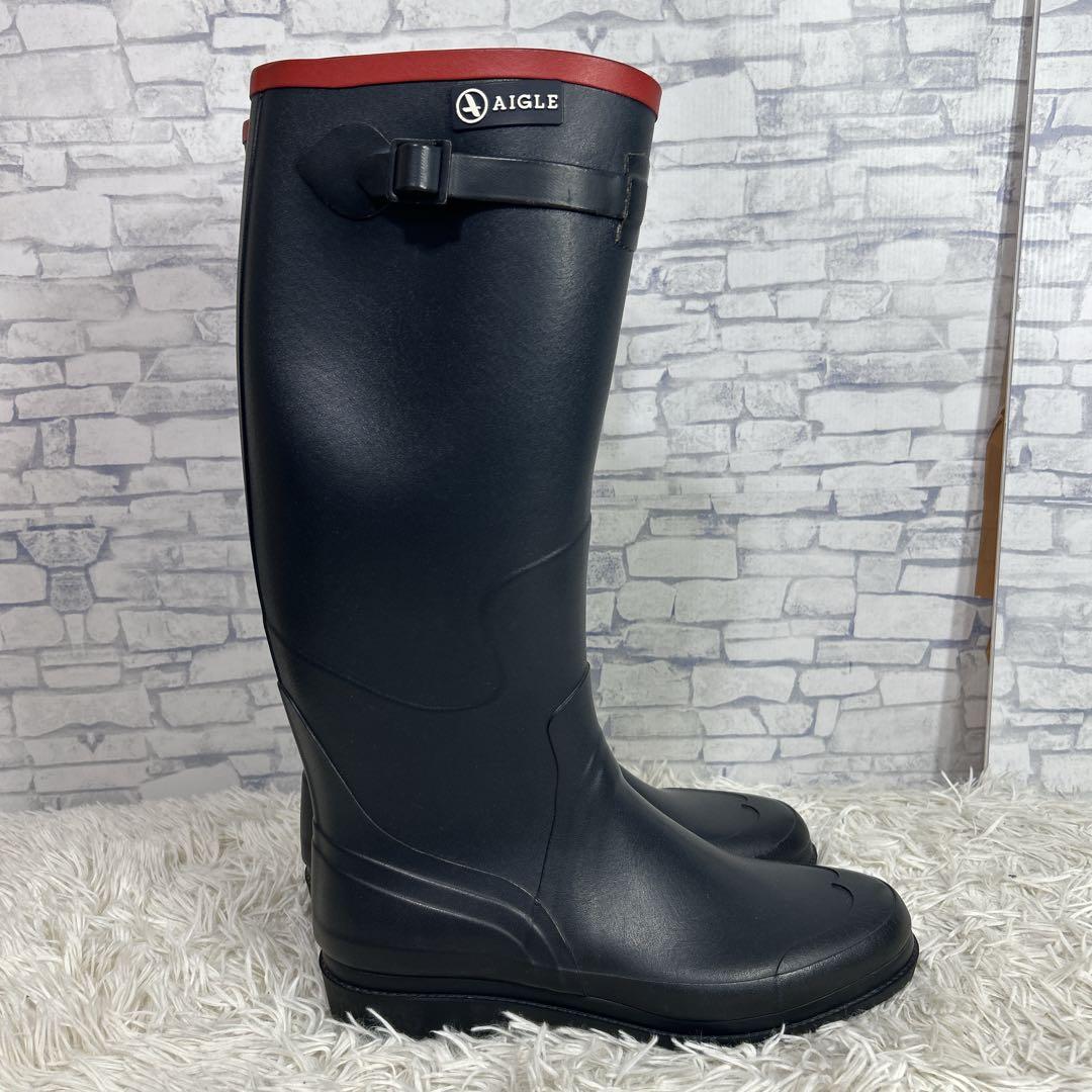 AIGLE エーグル　ロングレインブーツ　長靴　サイズ43 27cm ラバー
