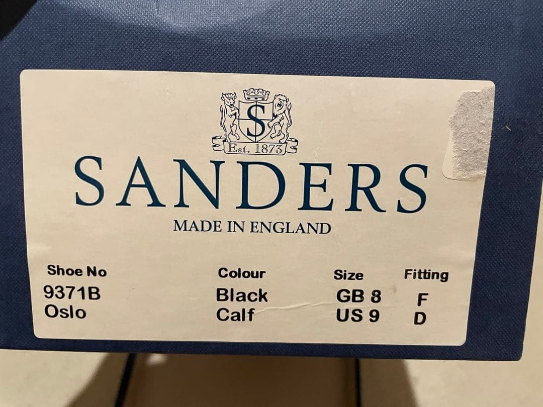 【リー】SANDERS Oslo US9D MADE IN ENGLAND