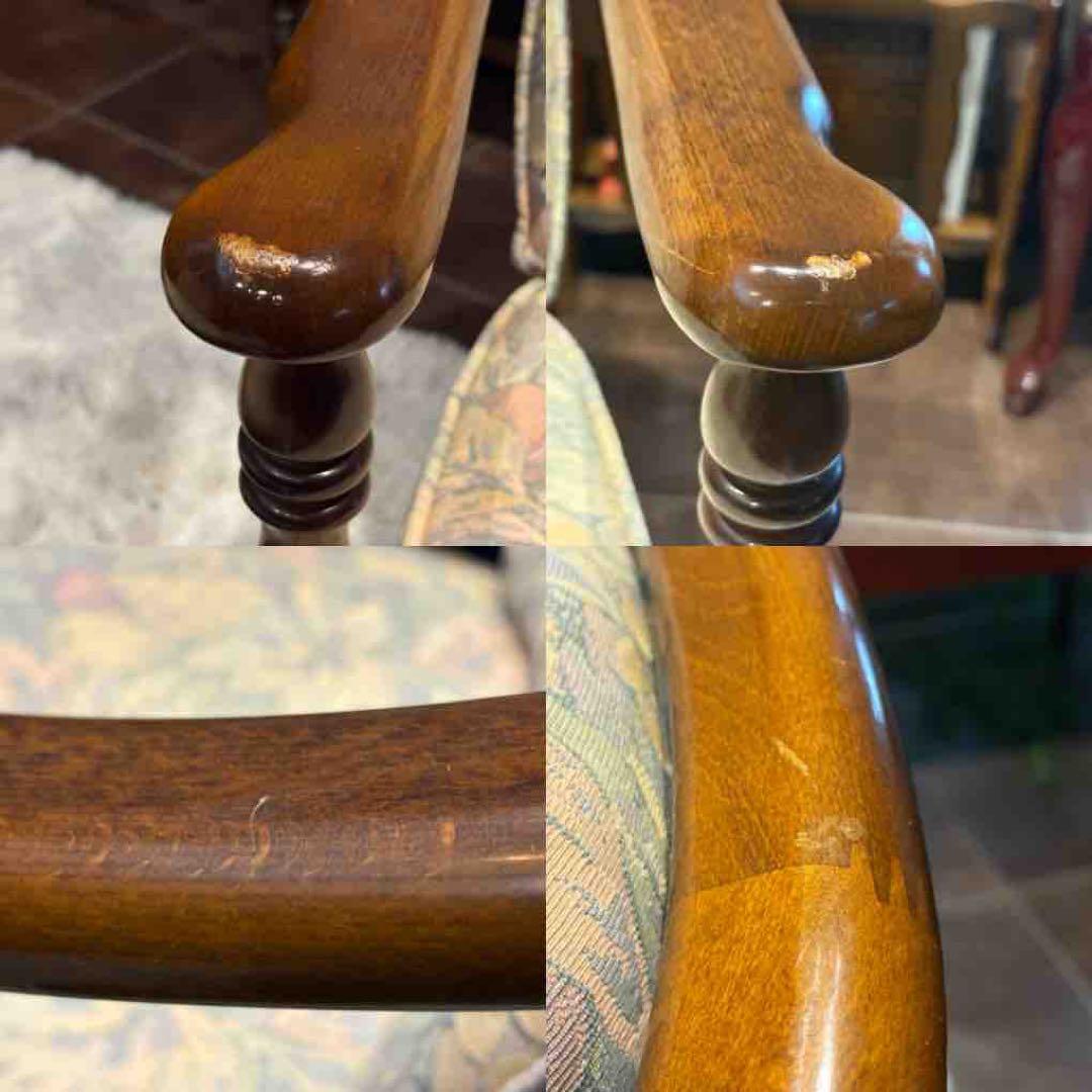 ②karimoku カリモク　アームチェア　ダイニングチェア　キャスター付　nZ