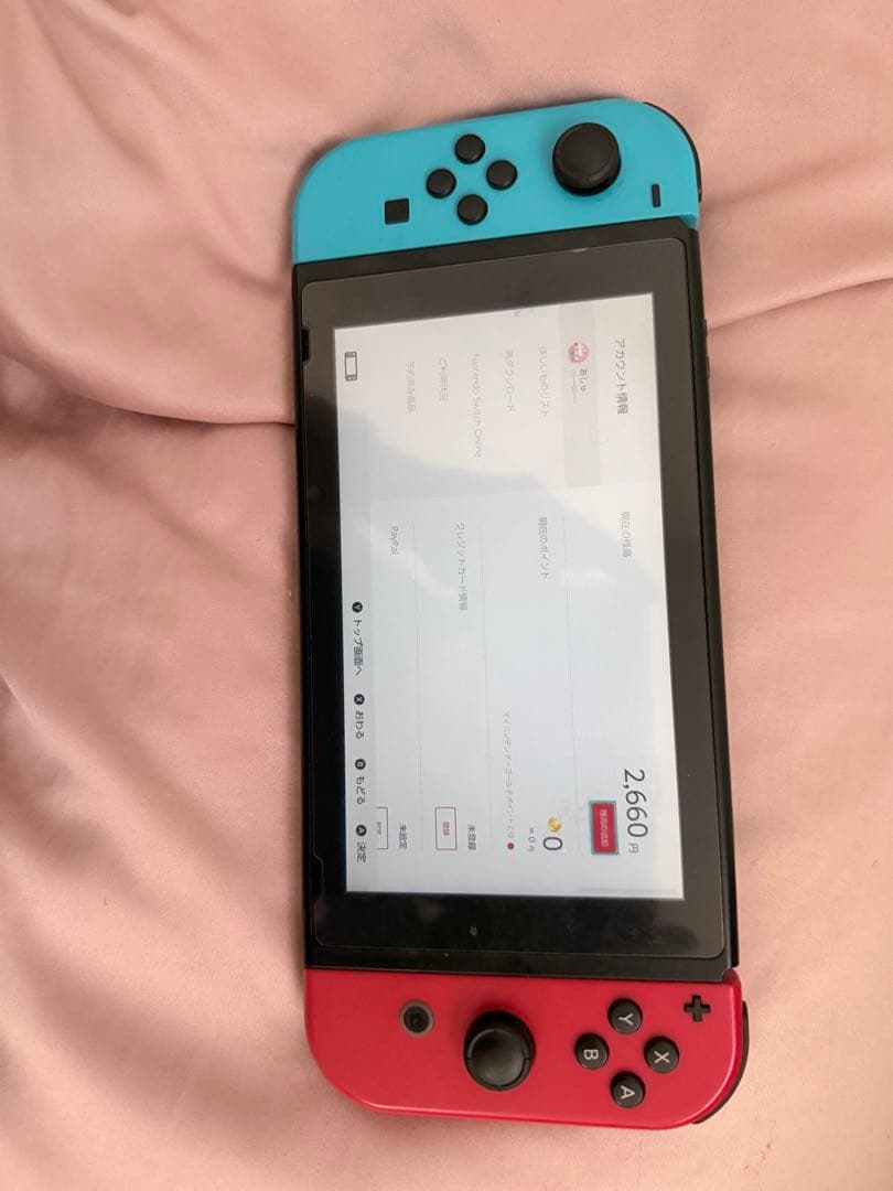 画像全てご覧下さい。Nintendo Switch 本体 青/赤 ドック付き