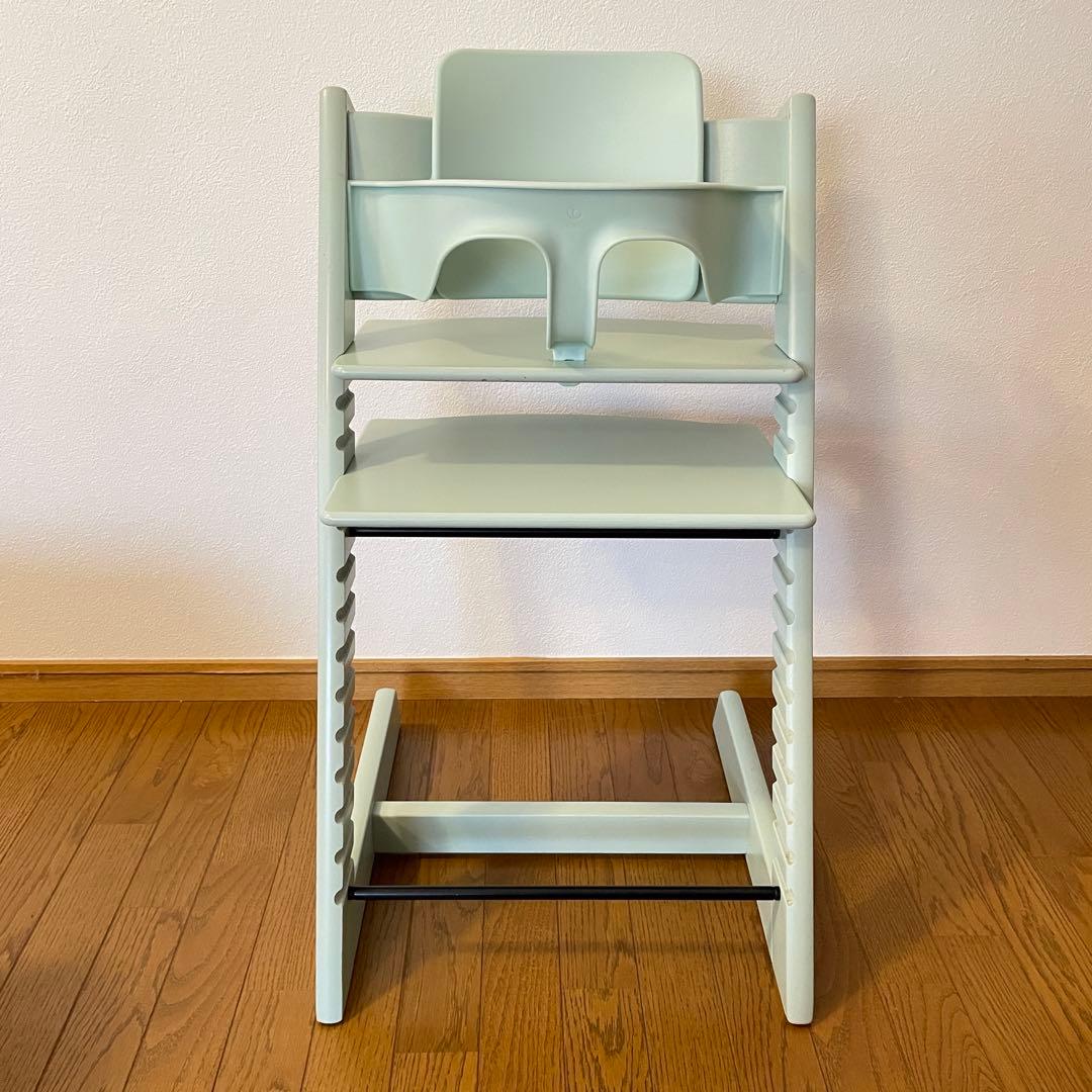 ストッケ　トリップ トラップ　ベビーチェア+ベビーセット　ソフトミント　SN.6