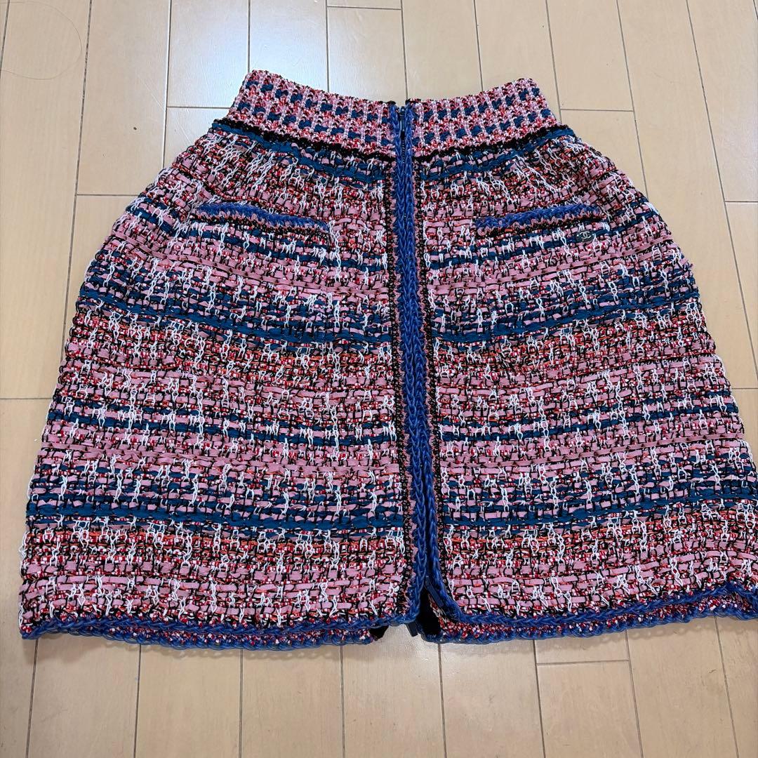 CHANEL ツイードスカート 38