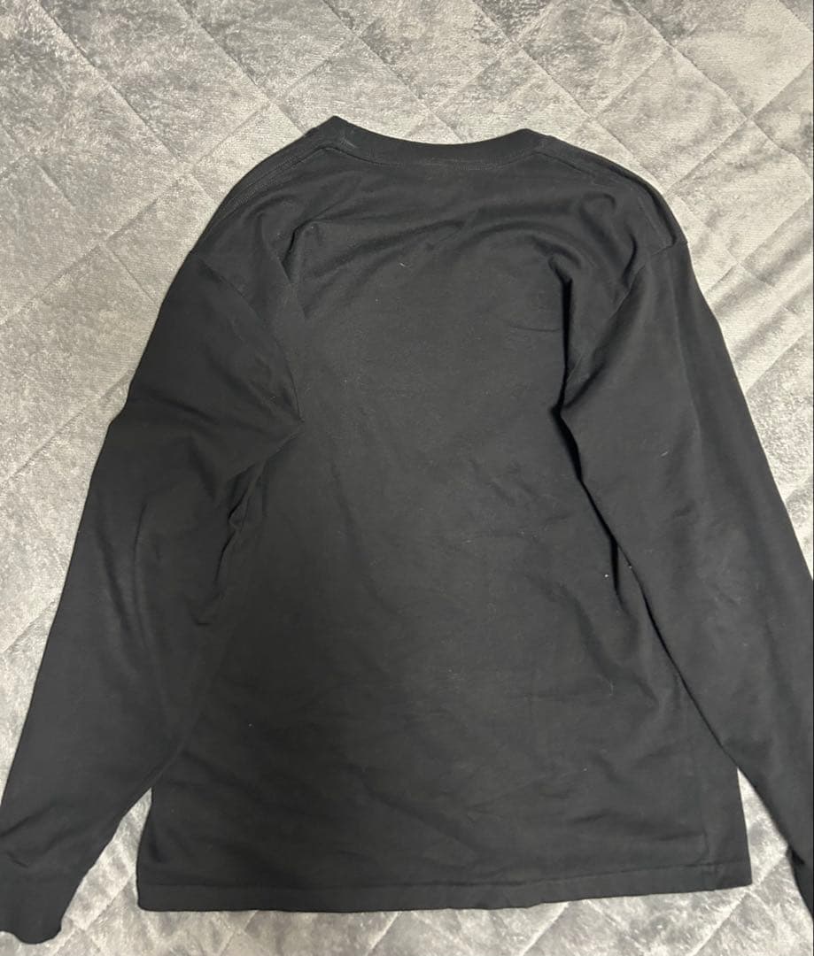 Supreme ロゴプリント 長袖カットソー 黒 あつむ着用