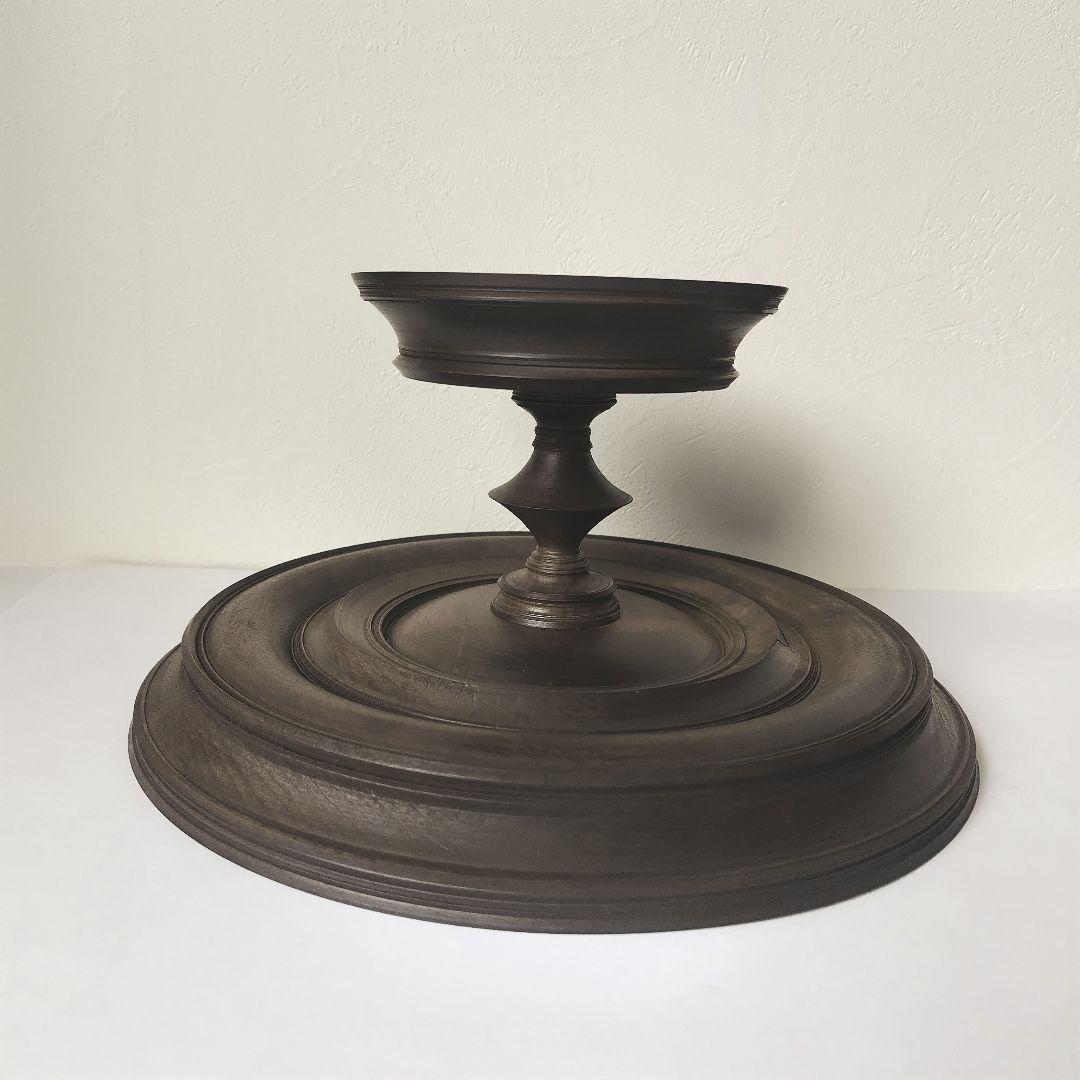 【作家作品】WARAUHANA　中村秀利さん　灯器　コンポート　鉄媒染仕上げ