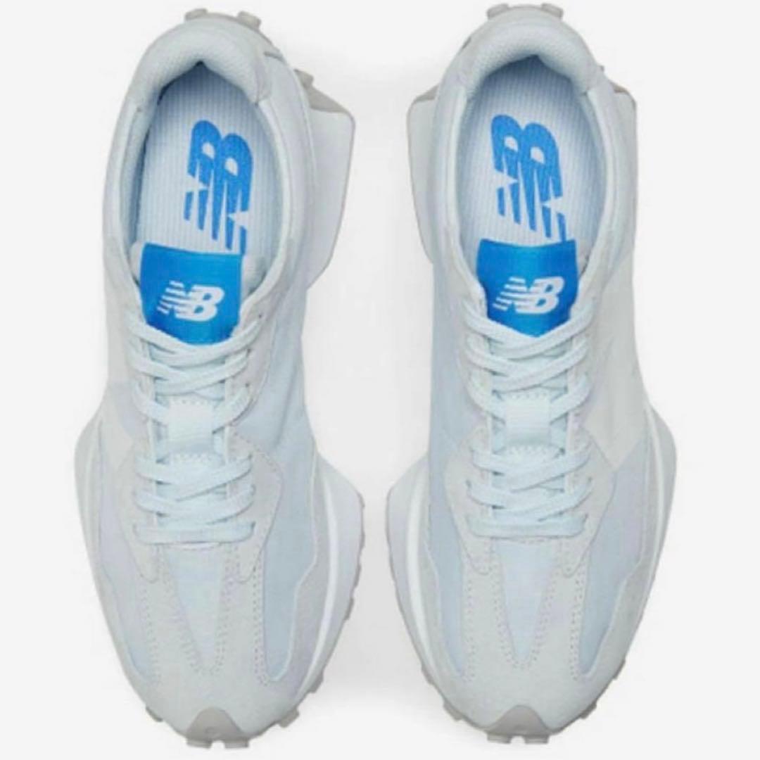 【新品】New Balance WS327 25.0cm ブルー ホワイト