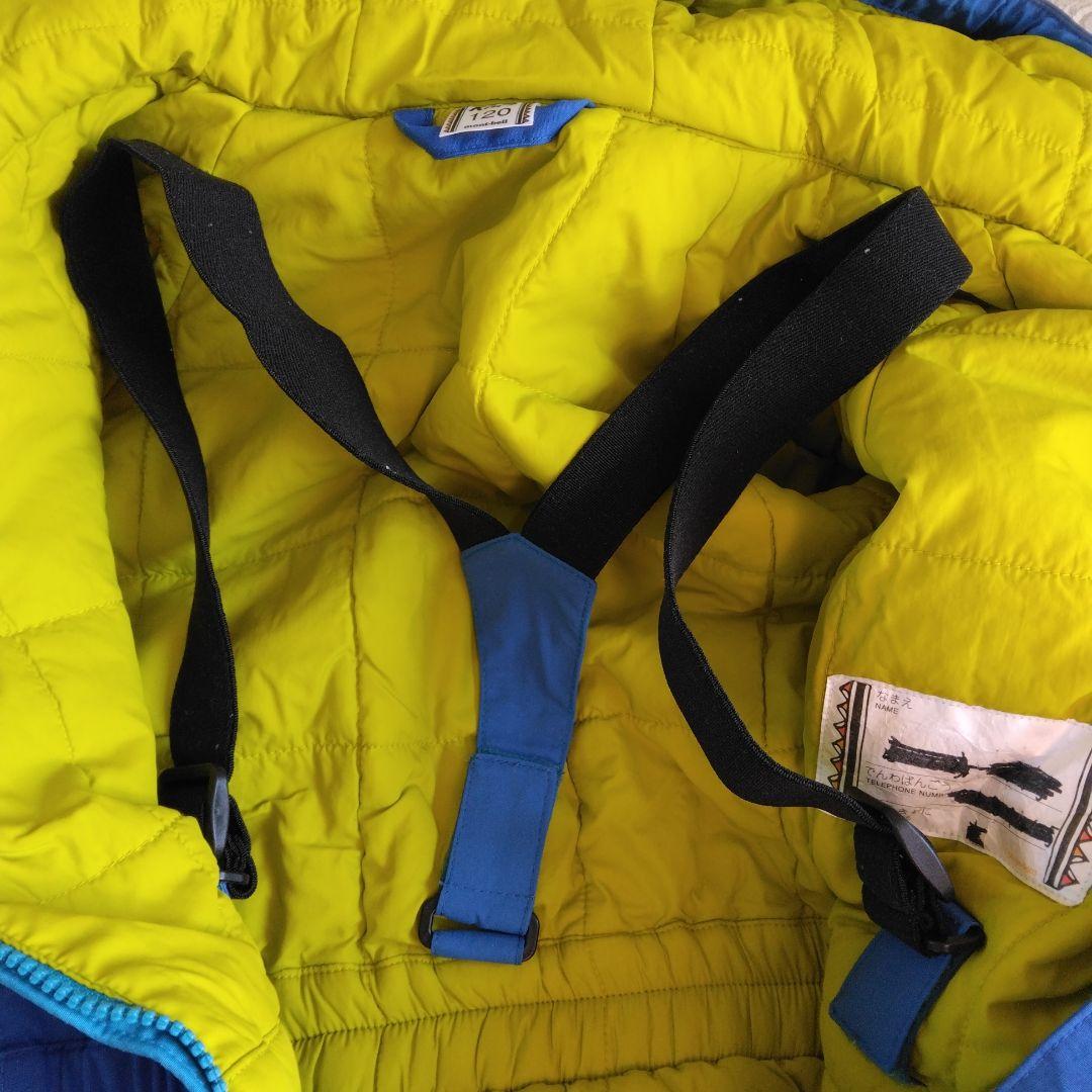 mont-bell モンベル スキーウェア 120 ゴーグル・手袋付き3点セット