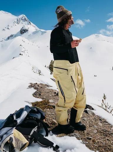 未使用 バートン メンズ AK ゴアテックス KLS ビブ パンツ S イエロー