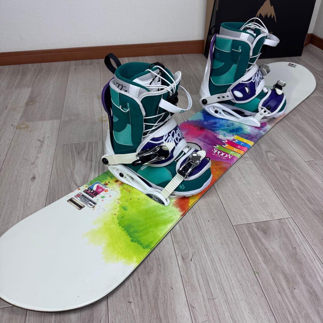 専用SPOON スノーボードセット 130cm ブーツ23cm