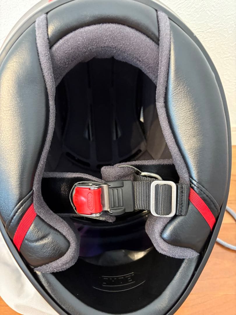 SHOEIGT-AirWANDERER マットブラック/レッドLサイズ59センチ