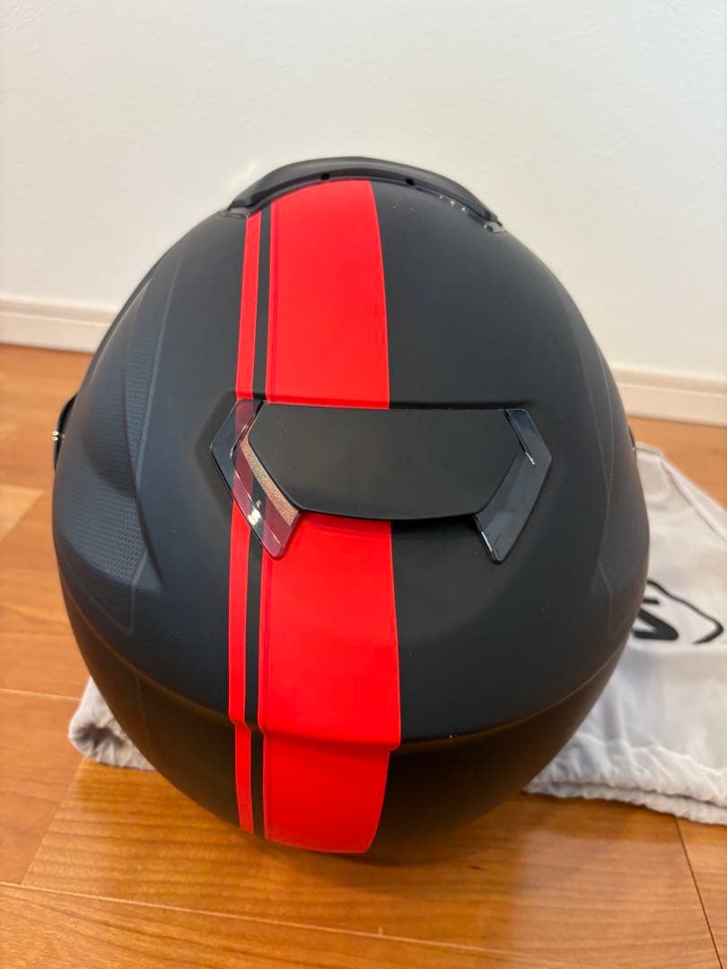 SHOEIGT-AirWANDERER マットブラック/レッドLサイズ59センチ