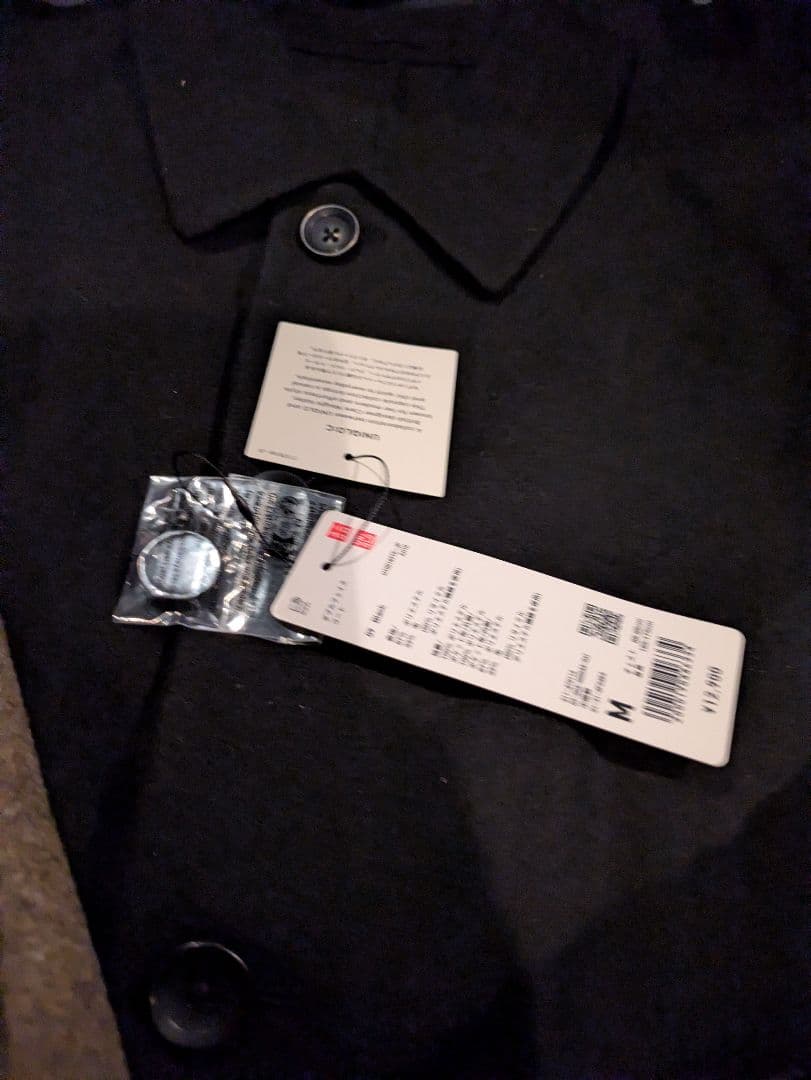 マ*オ様 ダブルフェイスコート　UNIQLO C　ブラック