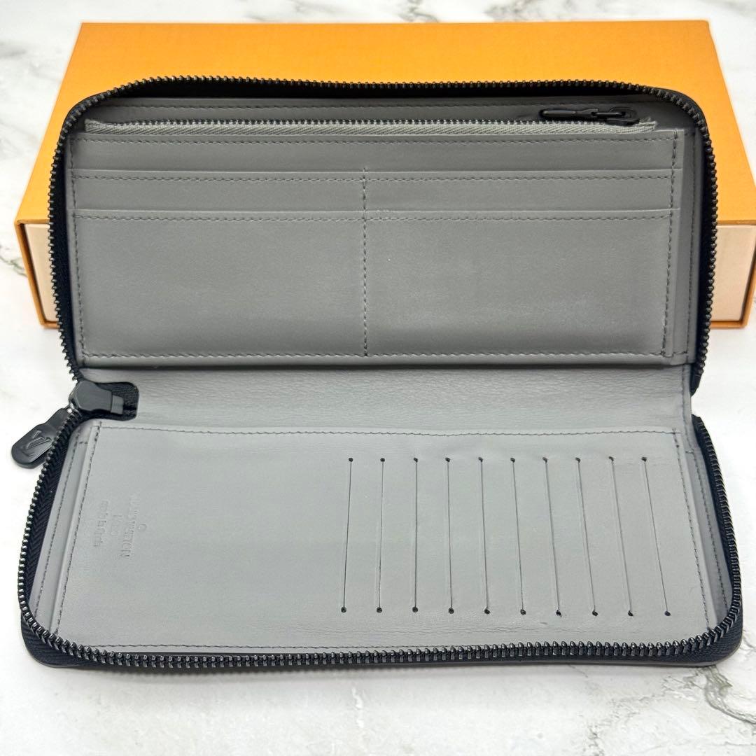 【極美品】ルイヴィトン ジッピーウォレット ヴェルディカル モノグラム シャドウ
