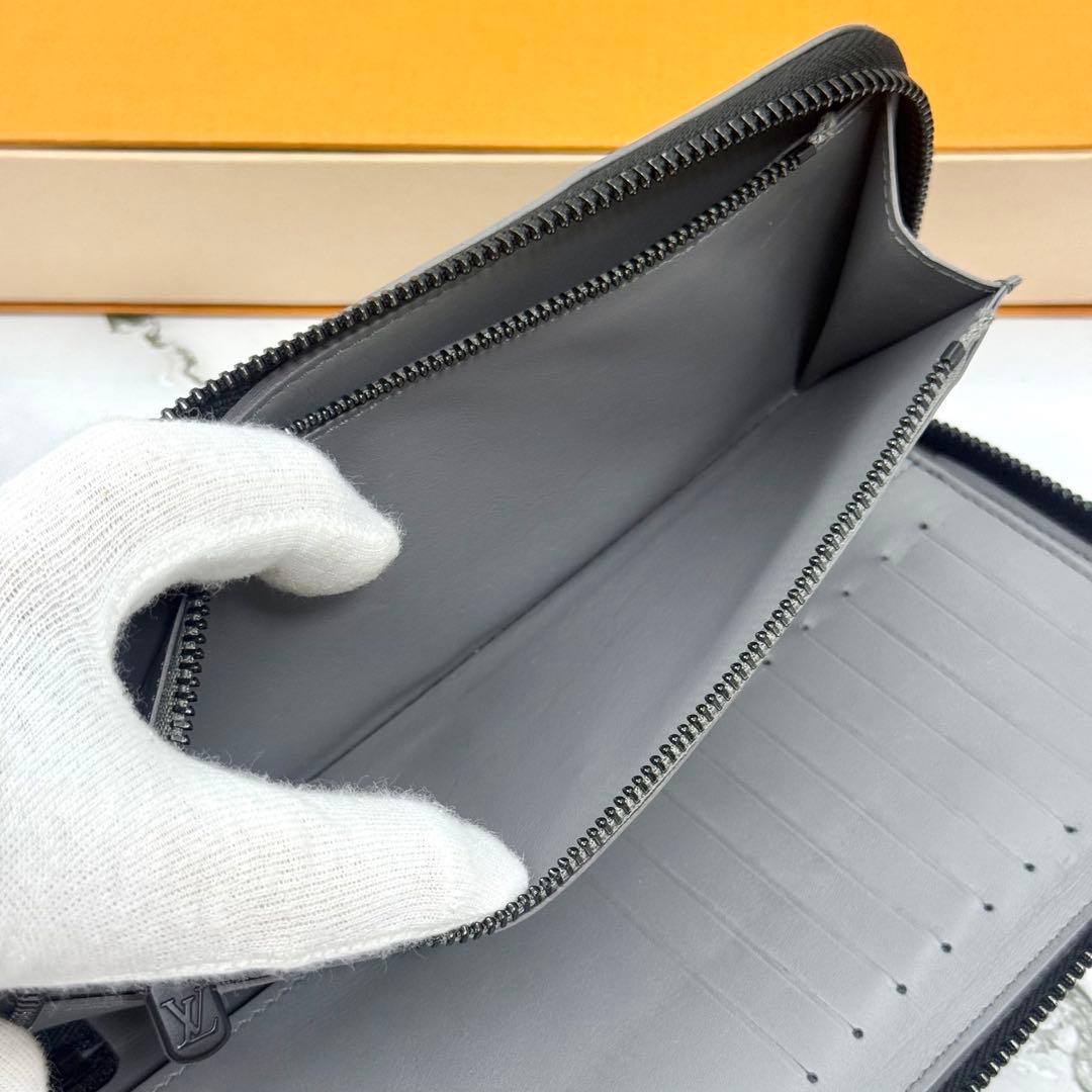 【極美品】ルイヴィトン ジッピーウォレット ヴェルディカル モノグラム シャドウ