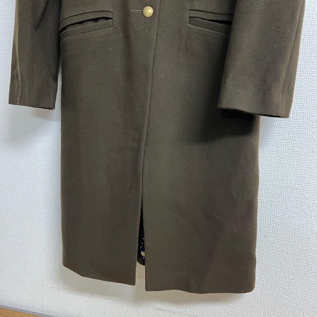 KENZO ウールカシミヤ　ロングコート　星柄総裏地