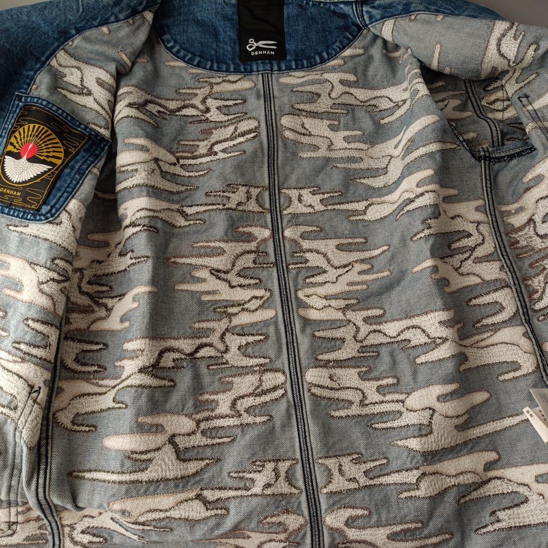 デンハム　カモフラージュ柄　デニムジャケット　Mサイズ