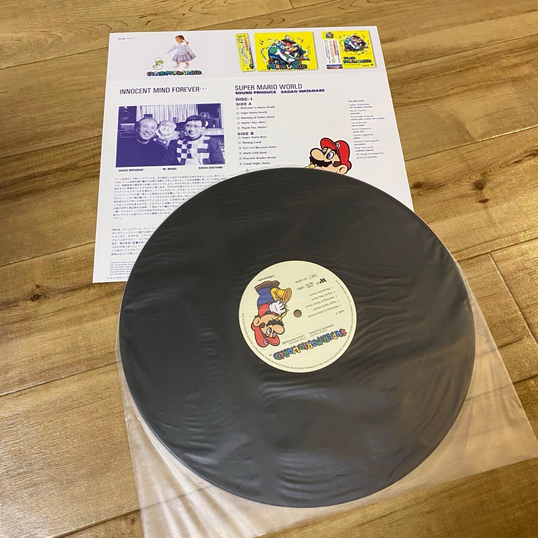 スーパーマリオワールド サントラ レコード アナログ マリオ 美品