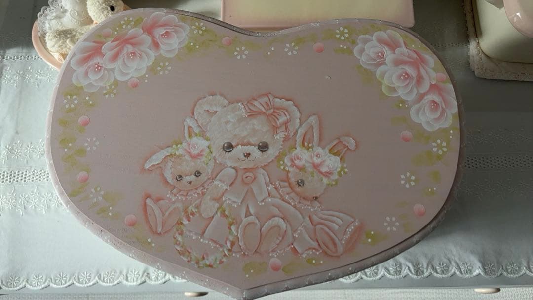 ♡みかりん様♡トールペイント♡バニーのスツール台♡ハンガー♡