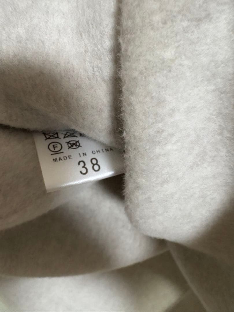 スピックアンドスパン　スーパー160'sテントラインコート　ノーカラー　M