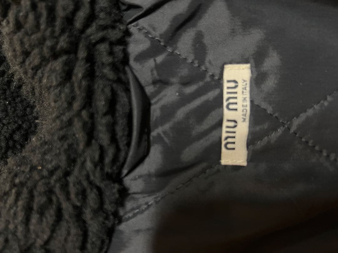 Miu Miu ブラック フード付きアウター