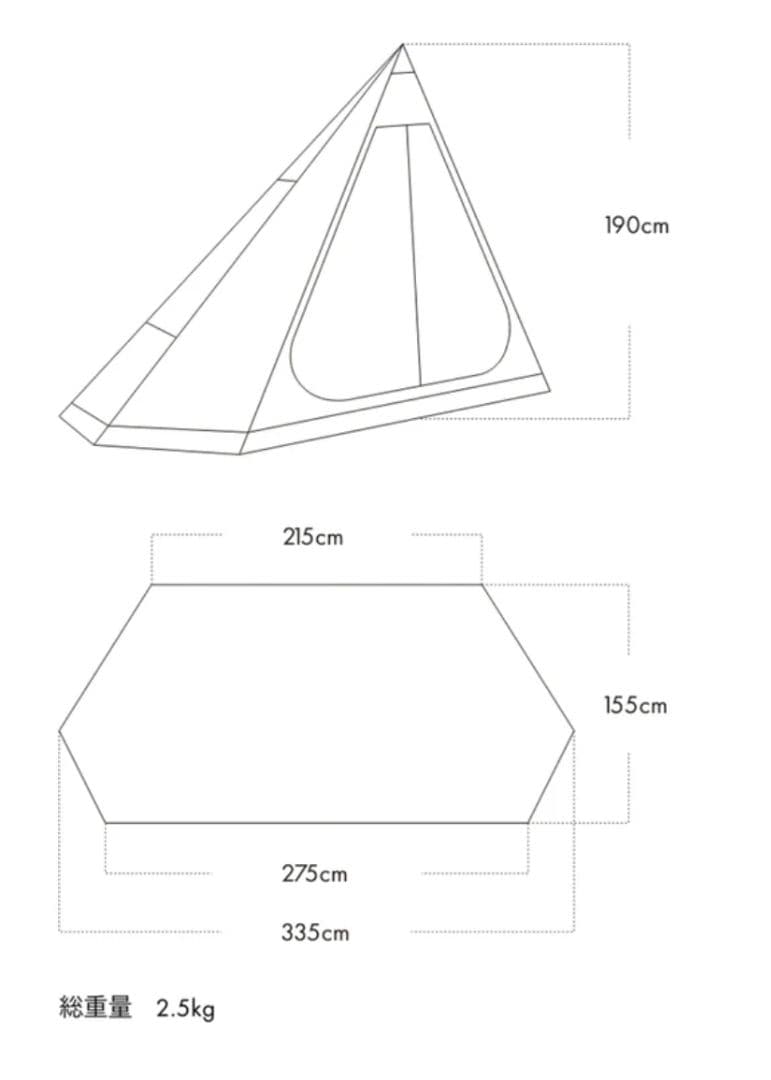 ZANEARTS ゼインアーツ GIGI1 ＆インナーテントセット