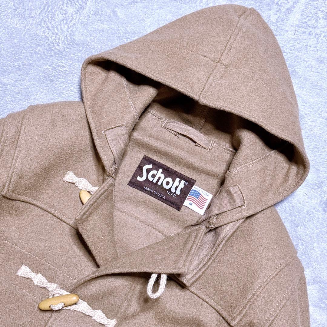 【未使用】ショット ダッフルコート ロング USA フーテッドコート メンズ M