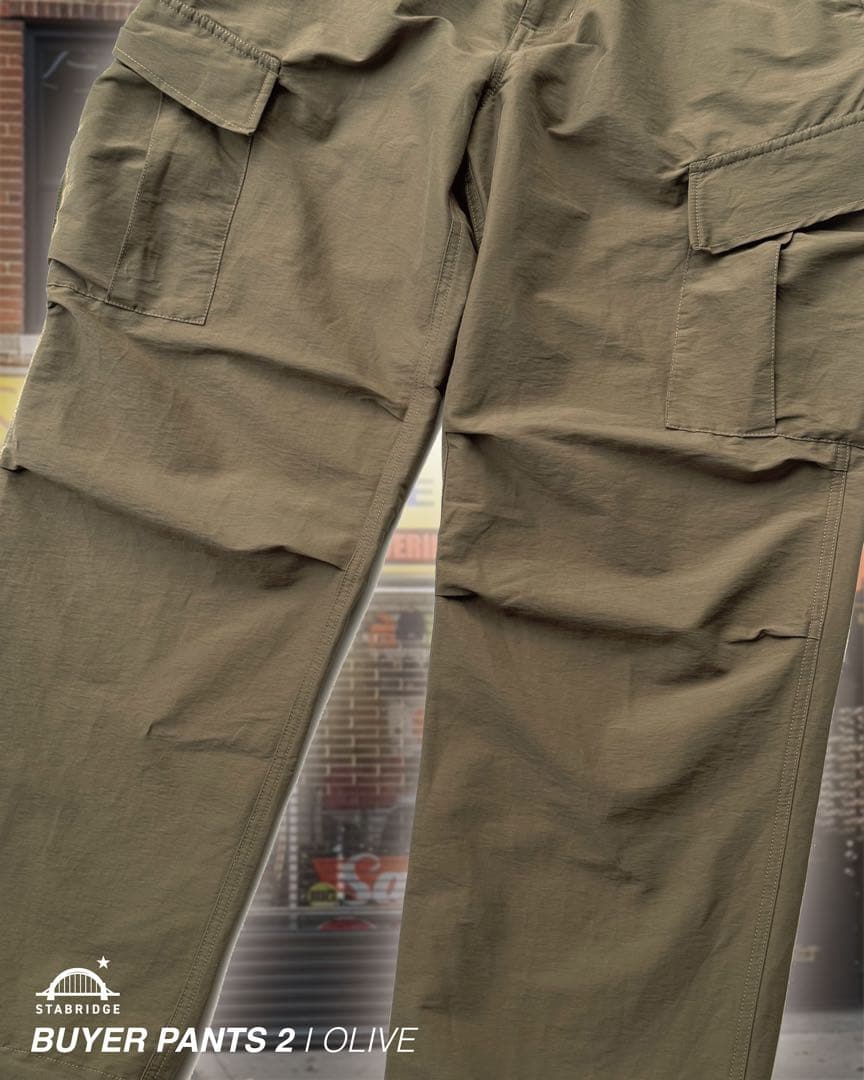 STABRIDGE Buyer Pants 2 Olive Lサイズ　試着のみ