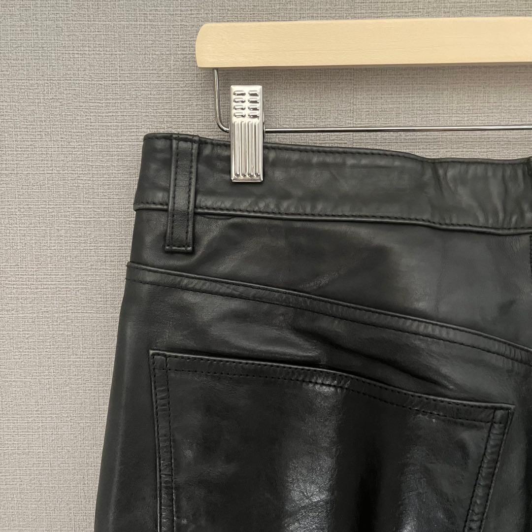 old gap bootfit レザーパンツ ブラック 34 × 32