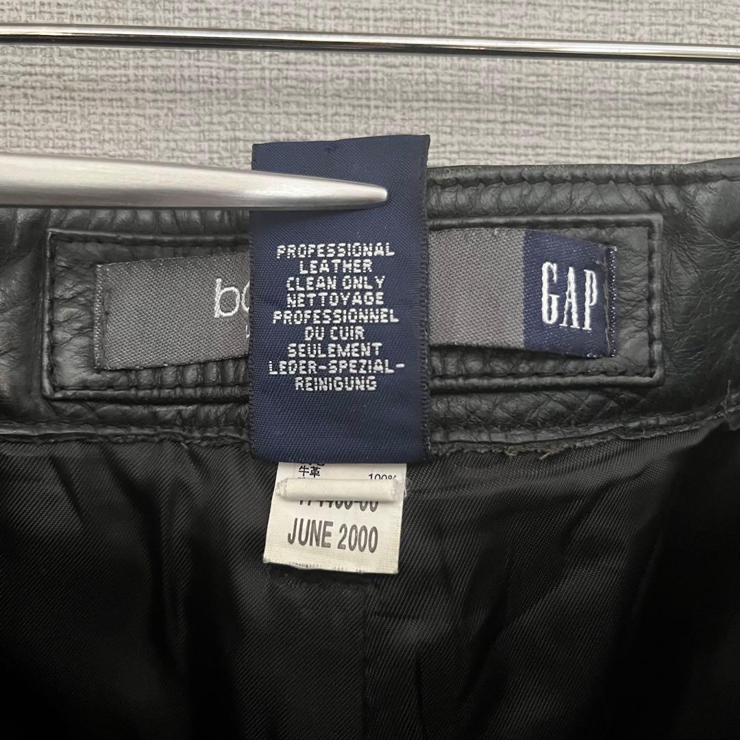 old gap bootfit レザーパンツ ブラック 34 × 32