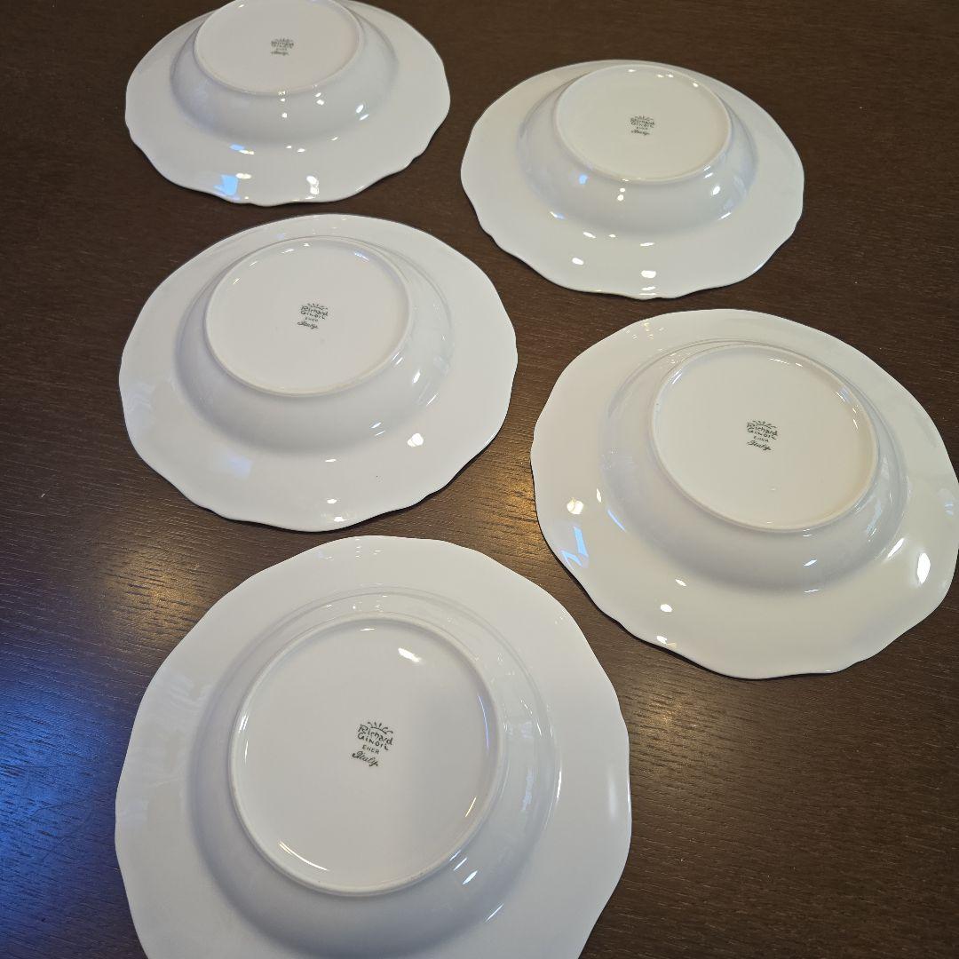 リチャードジノリ アンティコホワイト スープ パスタ 皿 5枚セット