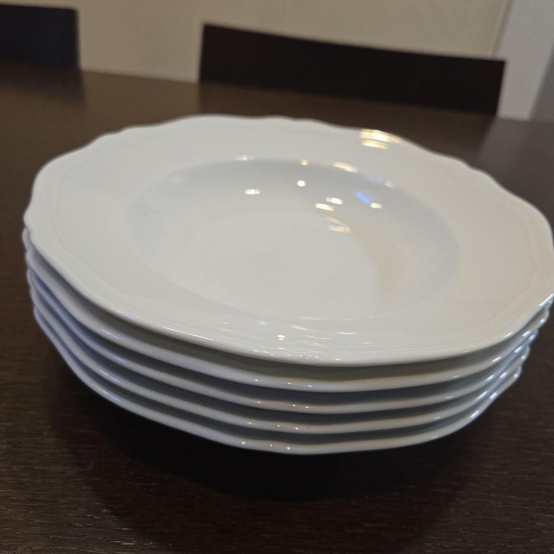 リチャードジノリ アンティコホワイト スープ パスタ 皿 5枚セット
