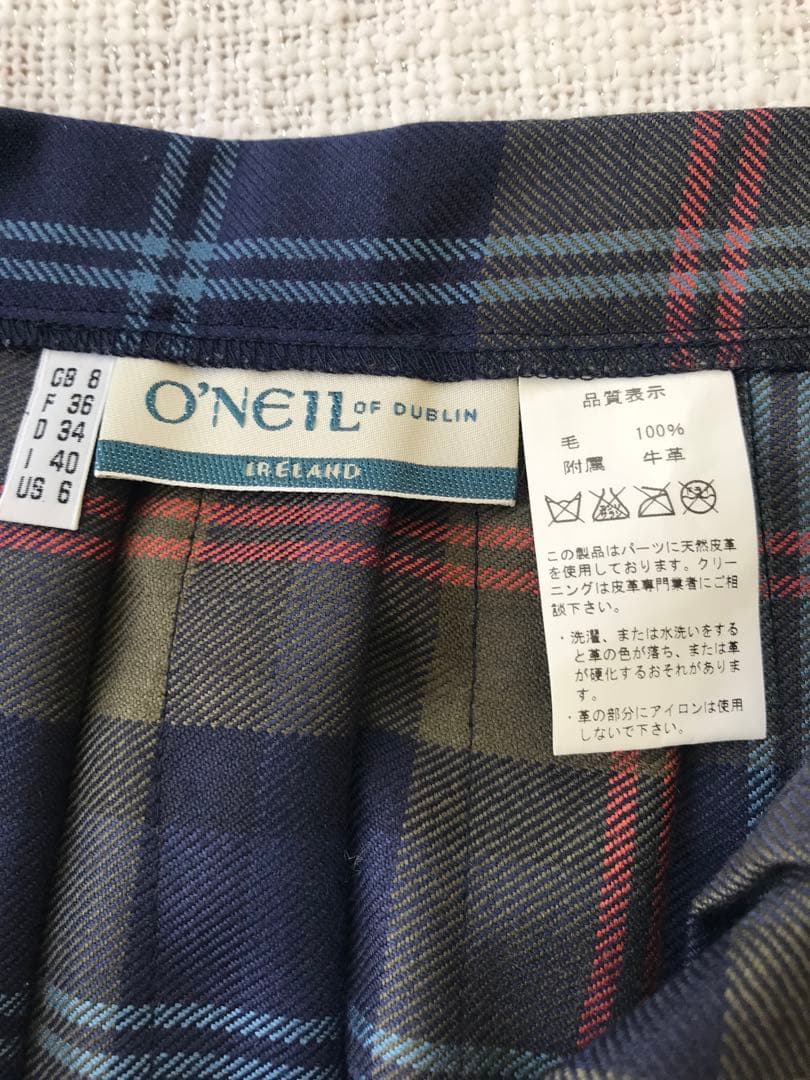 na様　O'NEIL OF DUBLIN チェック柄プリーツスカート